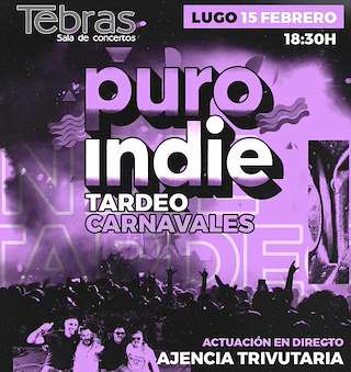 Fechas, información, programa, cartel, imágenes, mapa y ubicación de Puro Indie - Tardeo Carnaval (2026) en Lugo
