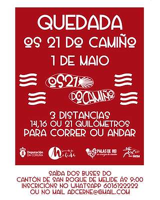 Quedada Os 21 do Camiño en Palas de Rei