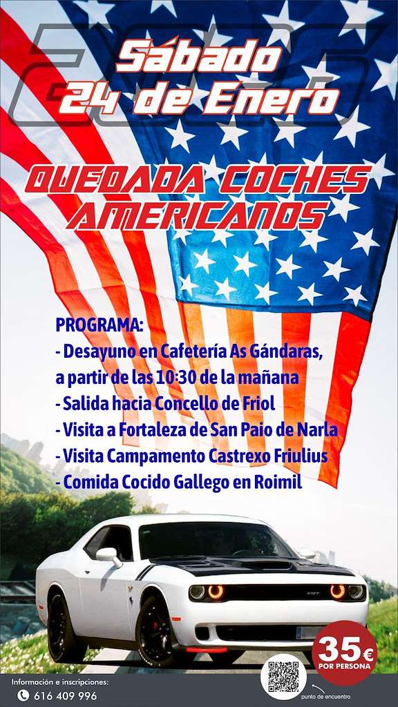 Quedada de Coches Americanos en Lugo