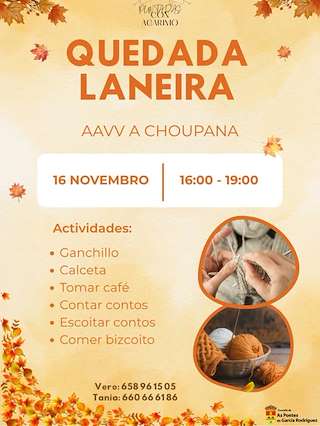Fechas, información, programa, cartel, imágenes, mapa y ubicación de Quedada Laneira de AAVV A Choupana (2025)  en  As Pontes de García Rodríguez