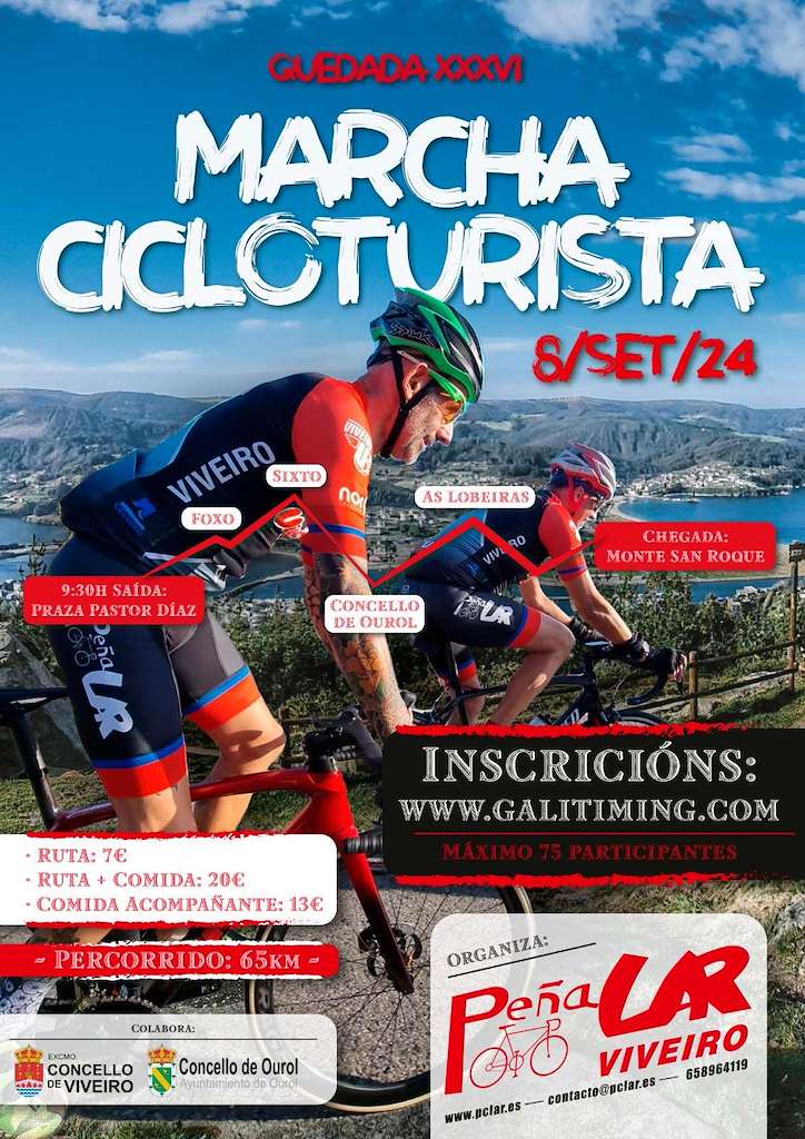XXXVI Quedada Marcha Cicloturista en Viveiro