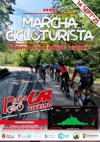 Fechas, información, programa, cartel, imágenes, mapa y ubicación de XXXVII Quedada Marcha Cicloturista  en  Viveiro