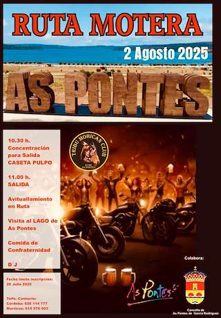 Fechas, información, programa, cartel, imágenes, mapa y ubicación de VII Quedada Motera  en  As Pontes de García Rodríguez