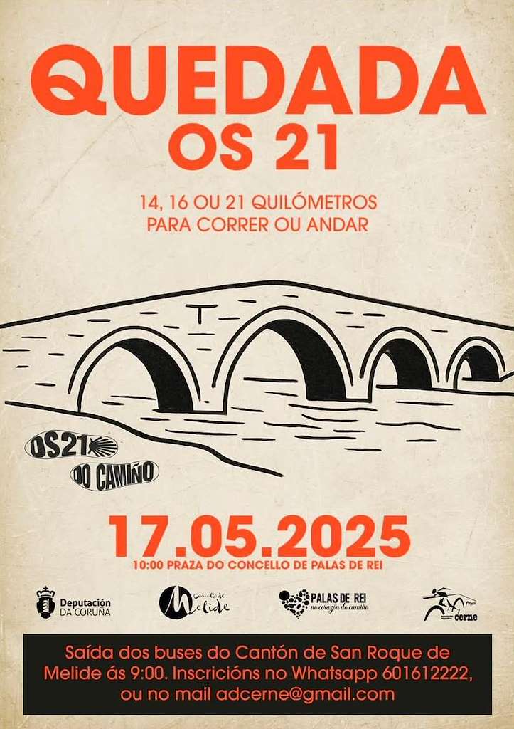 Quedada Os 21 do Camiño (2025) en Palas de Rei