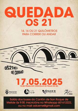 Fechas, información, programa, cartel, imágenes, mapa y ubicación de Quedada Os 21 do Camiño  en  Palas de Rei