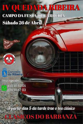 Fechas, información, programa, cartel, imágenes, mapa y ubicación de IV Quedada  en  Ribeira