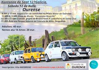 Fechas, información, programa, cartel, imágenes, mapa y ubicación de Quedada Seat 127  en  Ourense