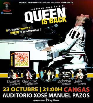Fechas, información, programa, cartel, imágenes, mapa y ubicación de Queen is Back (2026)  en  Cangas de Morrazo