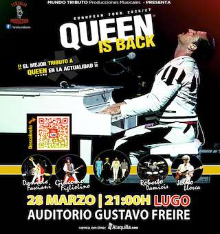 Fechas, información, programa, cartel, imágenes, mapa y ubicación de Queen is Back (2026)  en  Lugo