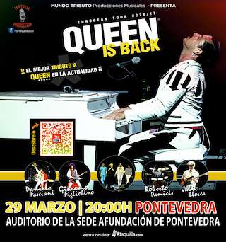 Fechas, información, programa, cartel, imágenes, mapa y ubicación de Queen is Back (2026)  en  Pontevedra
