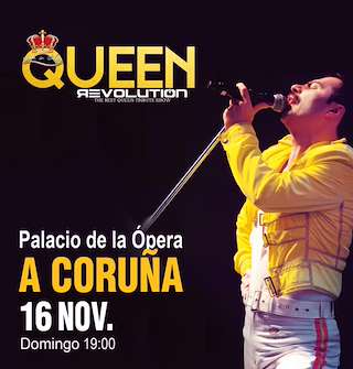 Fechas, información, programa, cartel, imágenes, mapa y ubicación de Queen Revolution (2025)  en  A Coruña