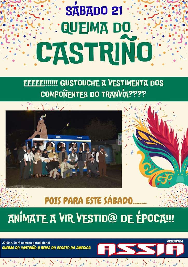Queima do Castriño de A Feira en Salceda de Caselas