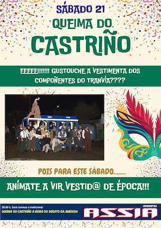 Fechas, información, programa, cartel, imágenes, mapa y ubicación de Queima do Castriño de A Feira (2026)  en  Salceda de Caselas