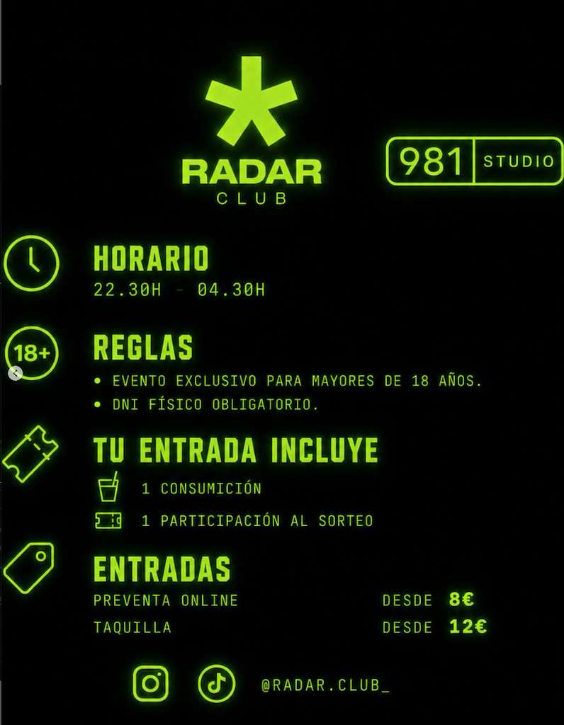 Radar Club (2026) en A Coruña