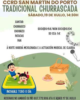 Tradicional Churrascada do CCRD San Martín do Porto  en Cabanas