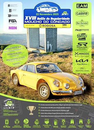 Fechas, información, programa, cartel, imágenes, mapa y ubicación de XVIII Rallie de Regularidade Moucho do Condado (2025) en As Neves