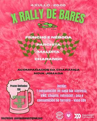 Fechas, información, programa, cartel, imágenes, mapa y ubicación de X Rally de Bares  en  Salceda de Caselas