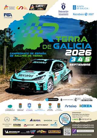 Fechas, información, programa, cartel, imágenes, mapa y ubicación de Rally Terra de Galicia (2026) en Carballo