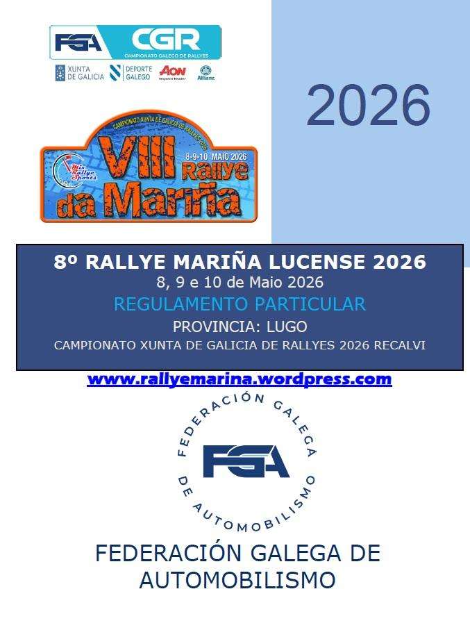 VIII Rallye Mariña Lucense (2026) en Viveiro