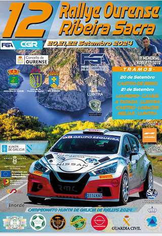 Fechas, información, programa, cartel, imágenes, mapa y ubicación de XII Rallye - Ribeira Sacra  en  Nogueira de Ramuín