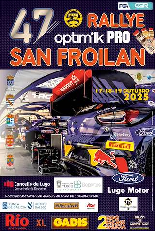 Fechas, información, programa, cartel, imágenes, mapa y ubicación de XLVII Rallye San Froilán (2025)  en  Lugo