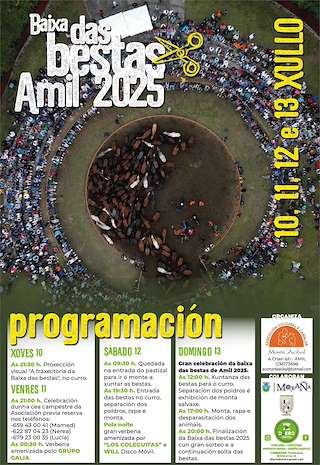 Fechas, información, programa, cartel, imágenes, mapa y ubicación de Rapa das Bestas de Amil   en  Moraña