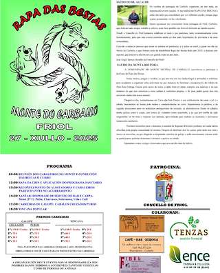 Fechas, información, programa, cartel, imágenes, mapa y ubicación de Rapa das Bestas de Carballo  en  Friol