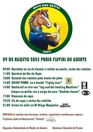 Fechas, información, programa, cartel, imágenes, mapa y ubicación de Rapa das Bestas de Gaxate  en  A Lama