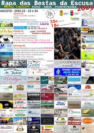 Fechas, información, programa, cartel, imágenes, mapa y ubicación de Rapa das Bestas no Curro de San Ramón  en  Poio