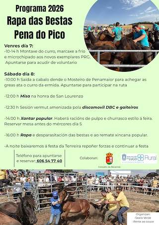Fechas, información, programa, cartel, imágenes, mapa y ubicación de Rapa das Bestas Pena do Pico  en  Becerreá