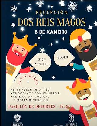 Fechas, información, programa, cartel, imágenes, mapa y ubicación de Recepción de Reyes (2026) en Dodro