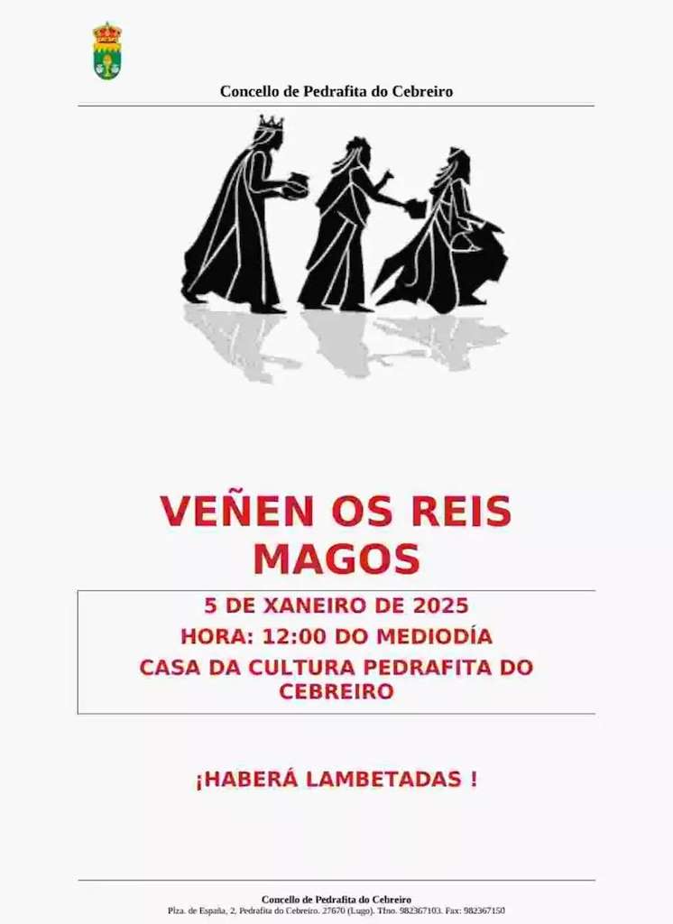 Recepción de Reis en Pedrafita do Cebreiro