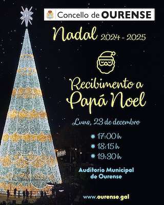 Fechas, información, programa, cartel, imágenes, mapa y ubicación de Recibimiento a Papá Noel  en  Ourense