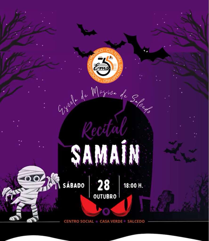 Recital de Samaín da Escola de Música de Salcedo en Pontevedra