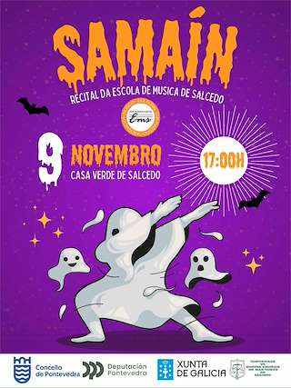 Fechas, información, programa, cartel, imágenes, mapa y ubicación de Recital de Samaín da Escola de Música de Salcedo  en  Pontevedra