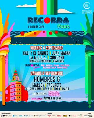 Fechas, información, programa, cartel, imágenes, mapa y ubicación de Recorda Fest (2026) en A Coruña