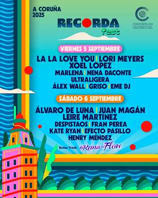 Fechas, información, programa, cartel, imágenes, mapa y ubicación de Recorda Fest  en  A Coruña