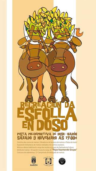 Recreación Tradicional da Esfolla de Doso en Narón