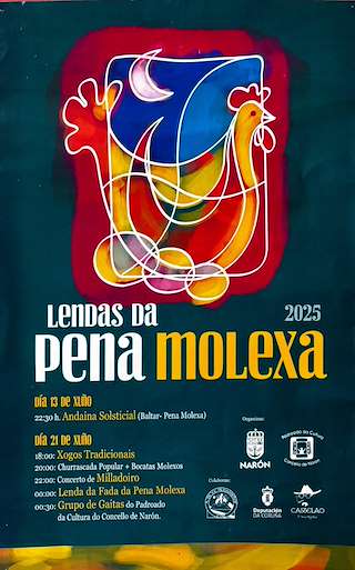 Fechas, información, programa, cartel, imágenes, mapa y ubicación de Recreación das Lendas da Pena Molexa  en  Narón