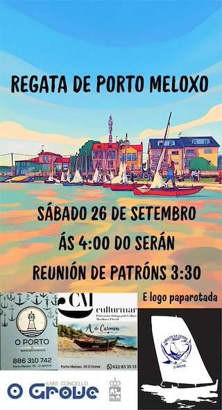 Fechas, información, programa, cartel, imágenes, mapa y ubicación de Regata de Porto Meloxo (2026)  en  O Grove