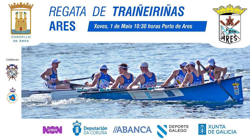 Regata de Traiñeiriñas (2025) en Ares