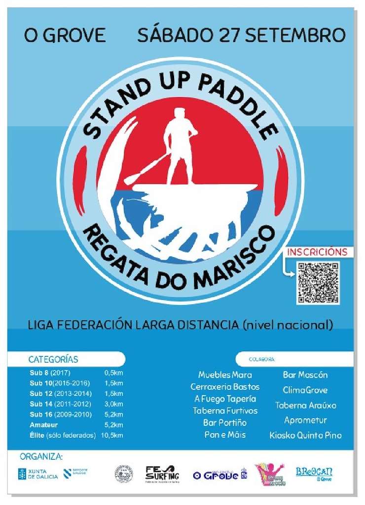 I Regata Paddle Surf Festa do Marisco en O Grove