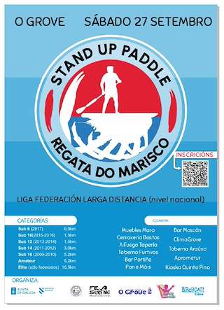 Fechas, información, programa, cartel, imágenes, mapa y ubicación de I Regata Paddle Surf Festa do Marisco (2025)  en  O Grove