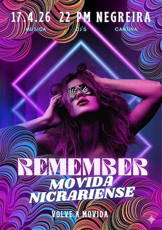 Fechas, información, programa, cartel, imágenes, mapa y ubicación de IV Remember Movida Nicrariense  (2026) en Negreira