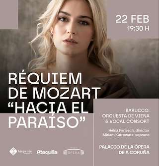 Fechas, información, programa, cartel, imágenes, mapa y ubicación de Réquiem de Mozart - Hacia el Paraíso (2026)  en  A Coruña