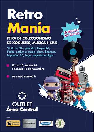 Fechas, información, programa, cartel, imágenes, mapa y ubicación de Retro Manía (2025)  en  Santiago de Compostela