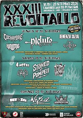 Fechas, información, programa, cartel, imágenes, mapa y ubicación de XXXIII Revoltallo de Música e Cultura Emerxente (2026) en Vigo