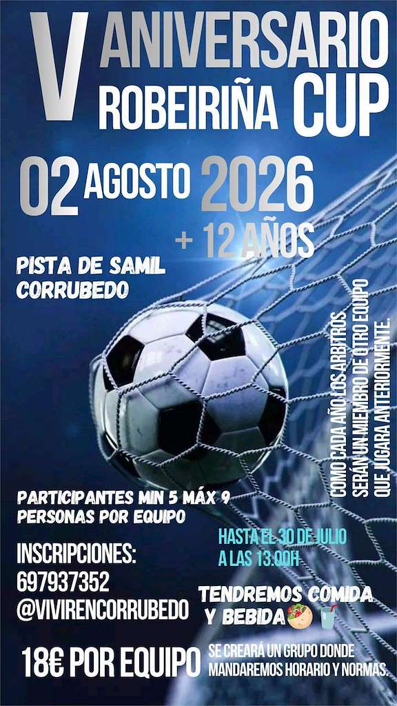 V Robeiriña Cup de Corrubedo (2026) en Ribeira