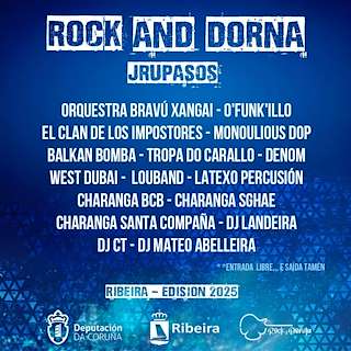 Fechas, información, programa, cartel, imágenes, mapa y ubicación de Rock and Dorna  en  Ribeira