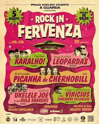 Fechas, información, programa, cartel, imágenes, mapa y ubicación de Rock In Fervenza (2026)  en  A Guarda
